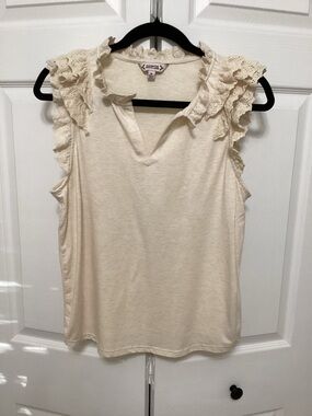 Nanette crocheted lace top